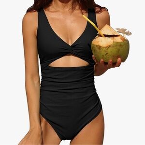 Black One Piece Bathing Suit